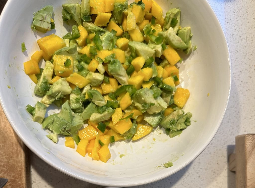 Mango & avocado salsa